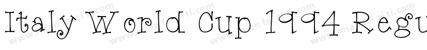 Italy World Cup 1994 Regular字体转换